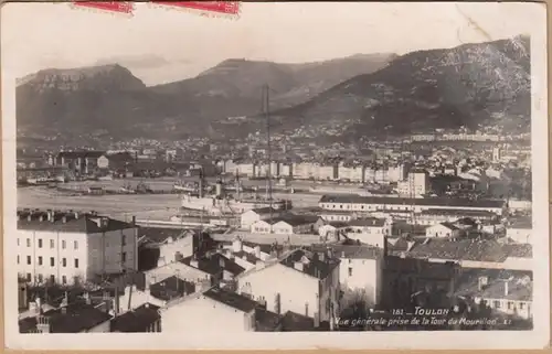 CPA Toulon, Vue generale prise de la Tour du Mourillon, gel. 1937