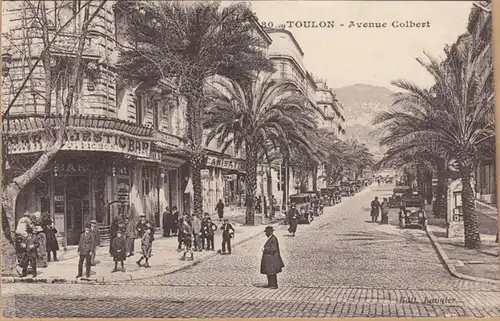 CPA Toulon, Avenue Colbert, unliche.