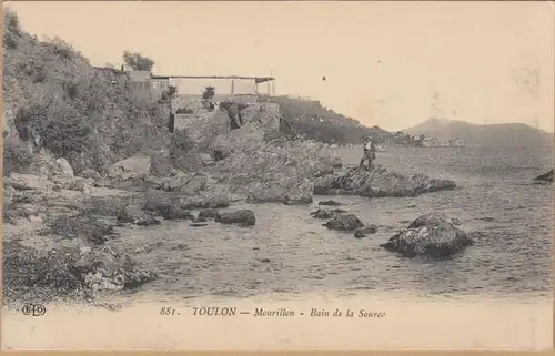 CPA Toulon, Mourillon, Bain de la Source, ohn.