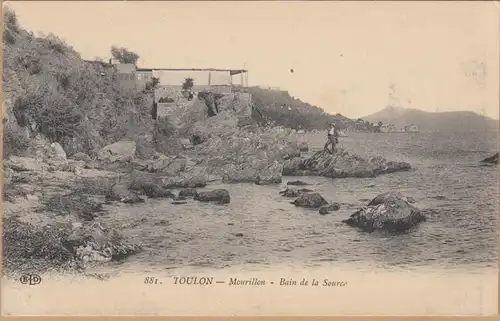 CPA Toulon, Mourillon, Bain de la Source, ungel.