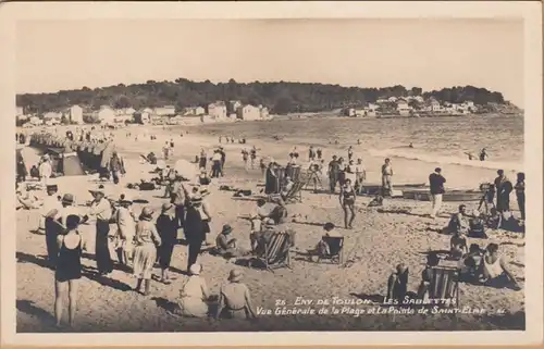 CPA Environ de Toulon, Les Sablettes de la Plage et le Pointe de Saint-Elme, ungel.