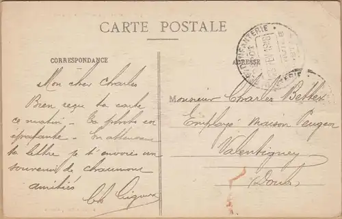 CPA Chaumont, Le Viaduc, Militaire Post, engl. 1916