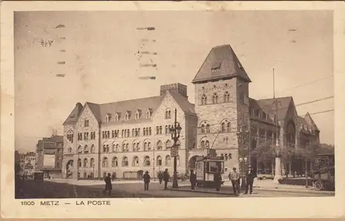 CPA Metz, La Poste, engl. 1938