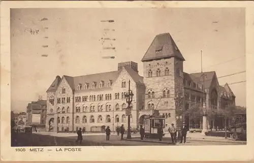 CPA Metz, La Poste, gel. 1938