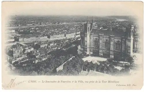 CPA Lyon, Le Sanctuaire de Fourviere , englout. 1903