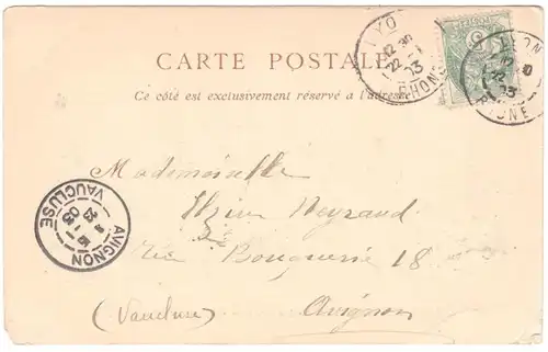CPA Lyon, Le Sanctuaire de Fourviere , englout. 1903