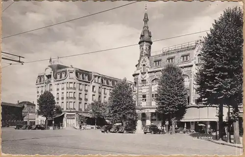 CP Valenciennes, Place de la Gare, gel. 1950