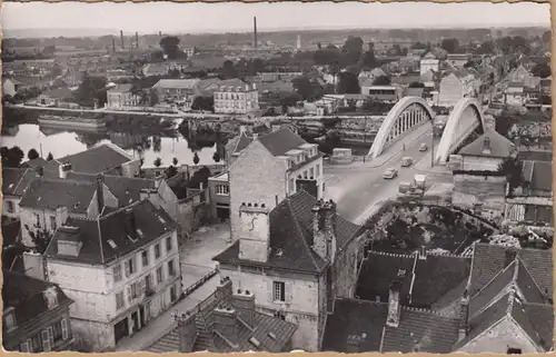 CP Pont Sainte Maxence, Vue Generale, gel.