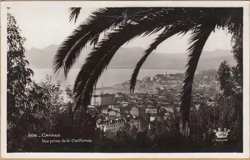 CP Cannes, Vue prisse de la Californie, unhäll.