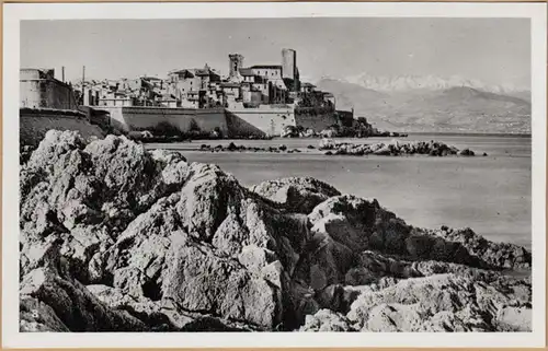 CP Antibes, Vue Generale, Chaine Des Alpes, ungel.