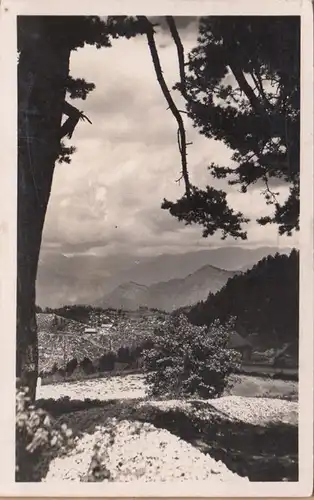 CP Peira Cava, Vue sur les Alpes, gel. 1934