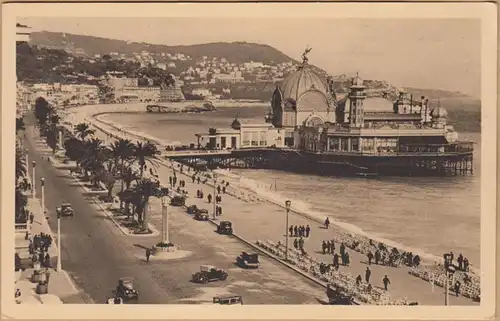 CPA Nice, Promenade dea Anglais et Casino de la Jetee, ungel.