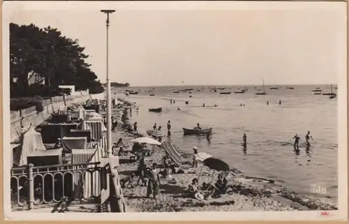 CPA Andernos-les-Bains, La Plage, Cote Sud, Maree haute, gel.