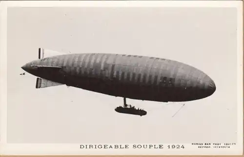 CPA Dirigéable Souple 1924, unl.