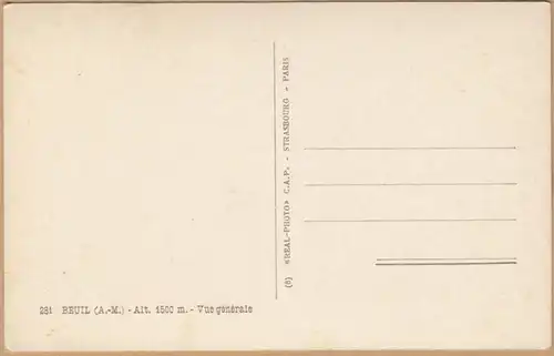 CPA Beuil, Vue generale, ungel.