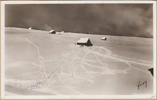 CPA Aix les Bains, Le Mont Revard Châlets à Pesse Barnaud, gel.