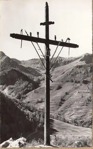 CPA Saint-Veran, Croix des Missions, ungel.