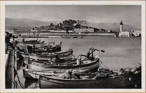 CPA Antibes, Le Port et le Fort Carre, ungel.