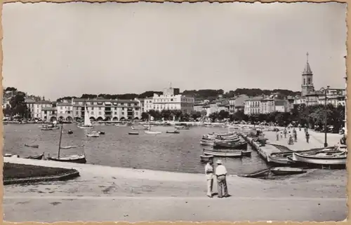 CPA Sanary-sur-Mer, Le Port, ungel.