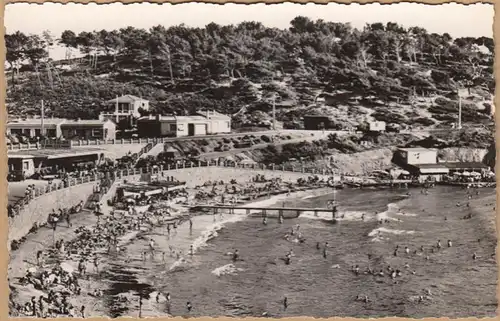 CPA Sanary-sur-Mer, Port Issol, La Plage, ohne.