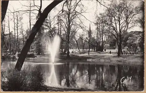 CPA Nantes, Le Jardin des Plantes, Le Grand Etang, ungel.