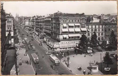 CPA Marseille, La Canebière, ungel.