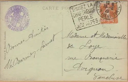 CPA Couvent de la Grande Chartreuse Vue générale, en 1926