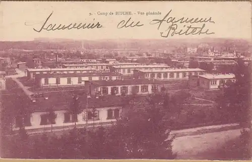 CPA Camp de Bitche, Vue generale, datiert 1924