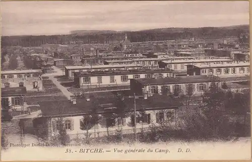 CPA Bitche, Vue generale du Camp, datiert 1923