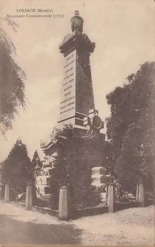 CPA Forbach, Monument Commémoratif, datiert 1926