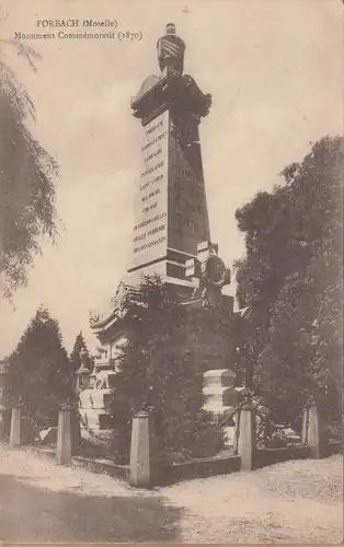 CPA Forbach, Monument Communorif, daté de 1926