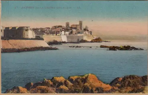 CPA Antibes et la Chaine des Alpes, ungel.