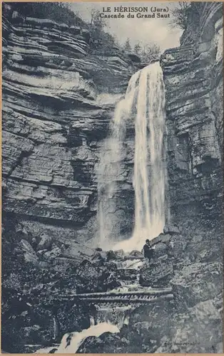 CPA Herisson, Cascade du Grand Saut, ungel.