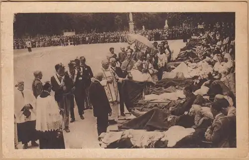CPA Lourdes, Benediction des Malades, gel. 1937
