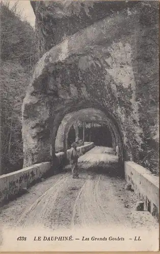 CPA Le Dauphine, Les Grands Goulets, gel. 1932