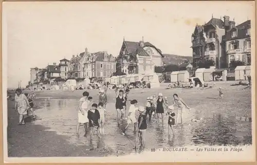 CPA Houlgate, Les Villas de la Plage, ungel.