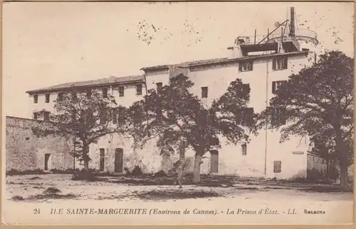 CPA Cannes, Ile Sainte-Marguerite, La prison d'Etat, gel.