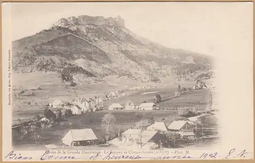 CPA Route de la Grande Chartreuse, Le Sappey et Chamechaude, gel. 1902