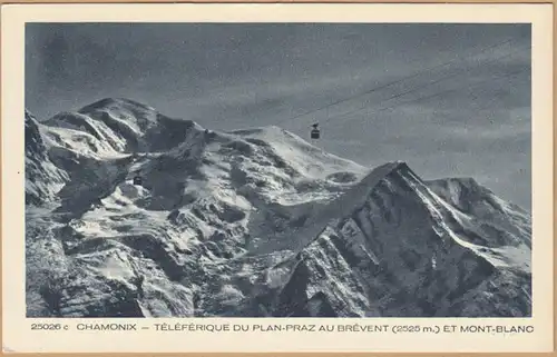 CPA Chamonix Mont Blanc, Teleferique Plan Praz au Brevent, ohn.