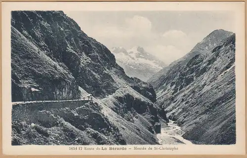 CPA Route de la Bérarde, Montée vers St Christophe, ungel.