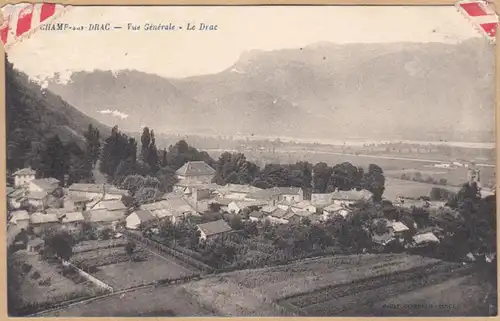 CPA Champ-sur-Drac, Vue generale, uns.