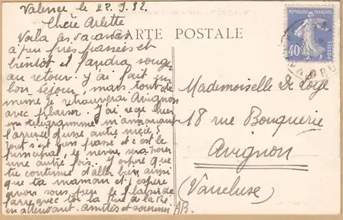 CPA Valence, Place de la République au fond Crussol, gel.