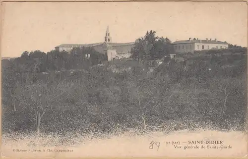 CPA Saint Didier, Vue générale de Sainte Garde, ungel.