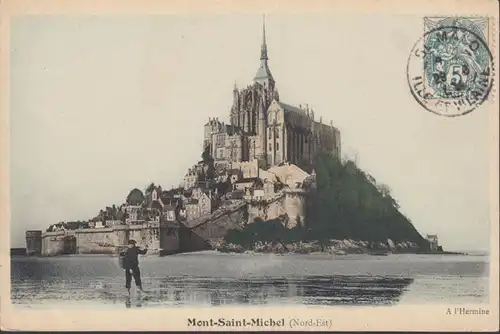 CPA Le Mont Saint Michel, Nord-Est, gel.