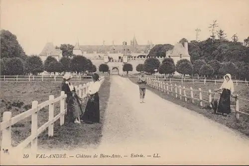 CPA Val-André, Chateau de Bean Assis, Entree, ungel.