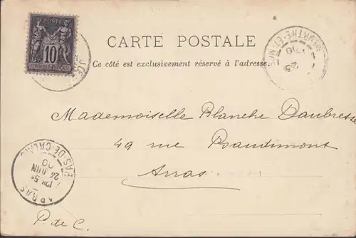 CPA Nancy, Porte Saint Nicolas Carte, englouti 1900