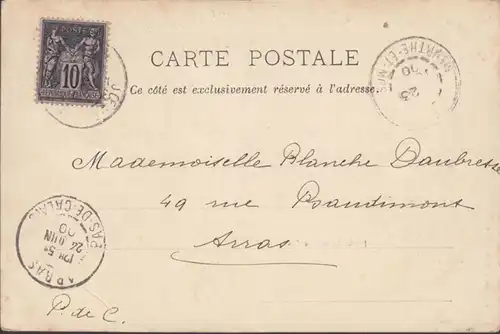 CPA Nancy, Porte Saint Nicolas Carte, gel. 1900