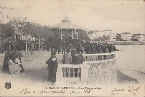 CPA Saint-Raphael, Les Promenades, gel. 1904