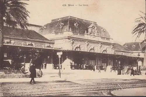 CPA Nice, La Gare, ungel.