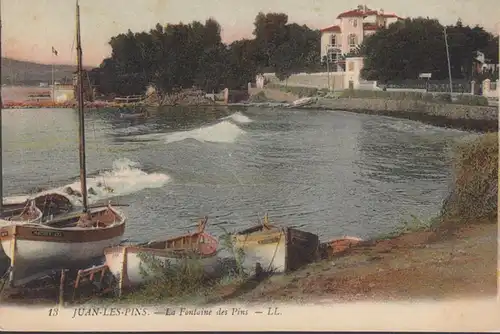 CPA Juan-les-Pins, La Fontaine des Pins, 1912